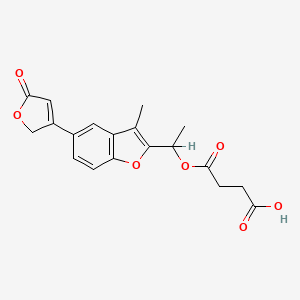 molecular formula C19H18O7 B1663190 Benzofurodil CAS No. 3447-95-8