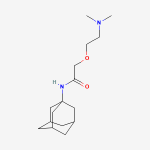 molecular formula C₁₆H₂₈N₂O₂ B1663197 Tromantadine CAS No. 53783-83-8