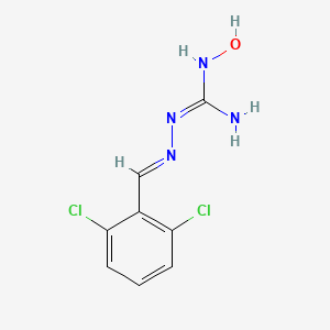 molecular formula C8H8Cl2N4O B1663198 Hydroxyguanabenz CAS No. 24047-25-4