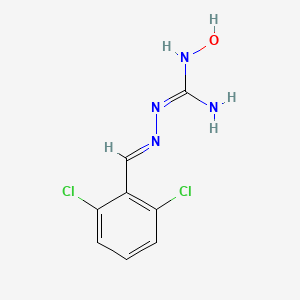 molecular formula C₈H₈Cl₂N₄O B1663198 Guanoxabenz CAS No. 24047-25-4