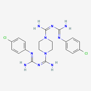 molecular formula C₂₀H₂₄Cl₂N₁₀ B1663200 Picloxidina CAS No. 5636-92-0