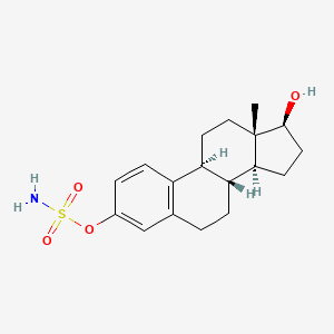 molecular formula C₁₈H₂₅NO₄S B1663204 Estradiol 3-sulfamate CAS No. 172377-52-5