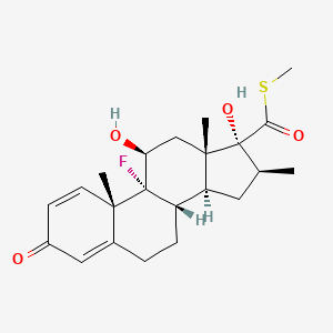 molecular formula C₂₂H₂₉FO₄S B1663205 Timobesone CAS No. 87116-72-1