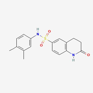 N-(3,4-dimethylphenyl)-2-oxo-3,4-dihydro-1H-quinoline-6-sulfonamide