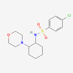 molecular formula C16H23ClN2O3S B1663230 4-chloro-N-(2-morpholin-4-ylcyclohexyl)benzenesulfonamide CAS No. 384352-24-3