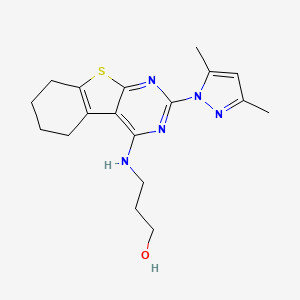 molecular formula C18H23N5OS B1663241 ML005 CAS No. 850189-57-0