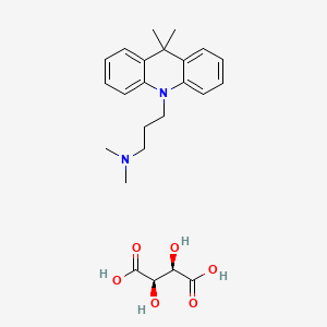 B1663243 Dimetacrine bitartrate CAS No. 33299-81-9
