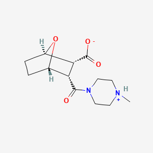 molecular formula C13H20N2O4 B1663248 (1R,2R,3S,4S)-3-(4-methylpiperazine-1-carbonyl)-7-oxabicyclo[2.2.1]heptane-2-carboxylic acid CAS No. 1113025-87-8
