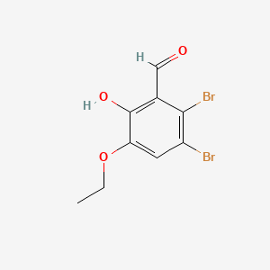 2,3-Dibromo-5-ethoxy-6-hydroxybenzaldehyde