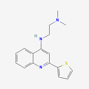 molecular formula C17H19N3S B1663262 1,2-Ethanediamine, N,N-dimethyl-N'-(2-(2-thienyl)-4-quinolinyl)- CAS No. 133671-68-8
