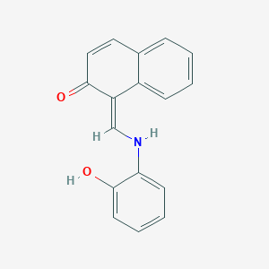 molecular formula C17H13NO2 B1663268 1-(((2-Hydroxyphenyl)imino)methyl)-2-naphthol CAS No. 137320-35-5