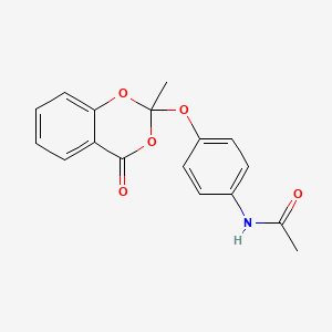 molecular formula C₁₇H₁₅NO₅ B1663273 Parcetasal CAS No. 87549-36-8