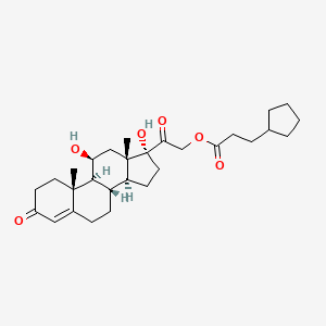 molecular formula C₂₉H₄₂O₆ B1663276 Hydrocortisone cypionate CAS No. 508-99-6