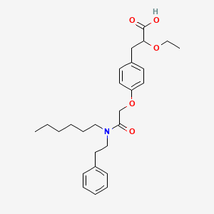 molecular formula C27H37NO5 B1663278 PPAR(alpha)-MO-1 CAS No. 810677-36-2
