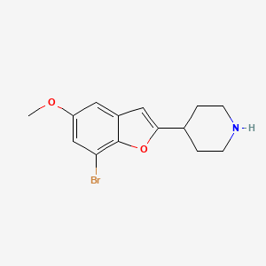 molecular formula C₁₄H₁₆BrNO₂ B1663282 Brofaromine CAS No. 63638-91-5