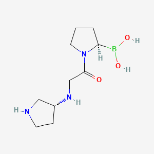 molecular formula C₁₀H₂₀BN₃O₃ B1663283 Dutogliptin CAS No. 852329-66-9