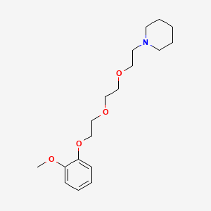 molecular formula C₁₈H₂₉NO₄ B1663285 Guaiapate CAS No. 852-42-6