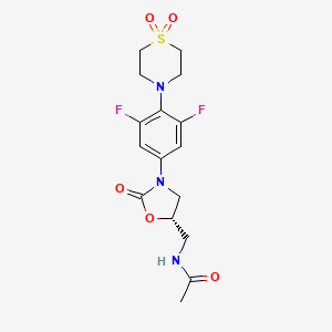 molecular formula C16H19F2N3O5S B1663287 PNU288034 CAS No. 383199-88-0