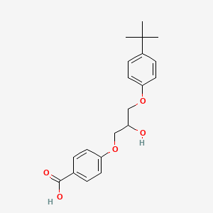 molecular formula C₂₀H₂₄O₅ B1663288 Terbufibrol CAS No. 56488-59-6