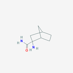molecular formula C8H14N2O B166329 2-Aminobicyclo[2.2.1]heptane-2-carboxamide CAS No. 134047-62-4