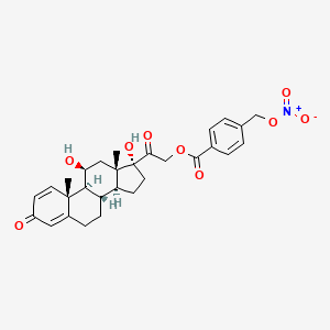 molecular formula C₂₉H₃₃NO₉ B1663293 NO-prednisolone CAS No. 327610-87-7