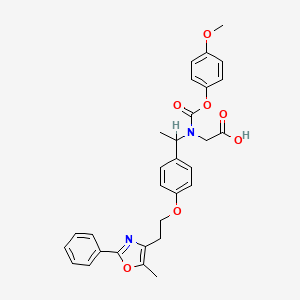 molecular formula C₃₀H₃₀N₂O₇ B1663296 Peliglitazar racemate CAS No. 331744-72-0