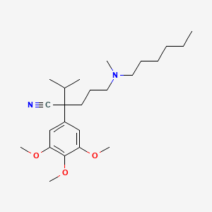 molecular formula C₂₄H₄₀N₂O₃ B1663298 Nexopamil racemate CAS No. 116759-35-4
