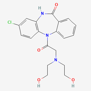 molecular formula C₁₉H₂₀ClN₃O₄ B1663301 Siltenzepine CAS No. 98374-54-0