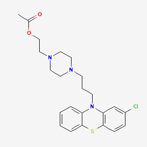molecular formula C23H28ClN3O2S B1663304 Thiopropazate CAS No. 84-06-0