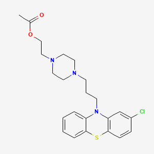 molecular formula C₂₃H₂₈ClN₃O₂S B1663304 Thiopropazate CAS No. 84-06-0