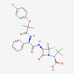 molecular formula C26H28ClN3O6S B1663311 Fibracillin CAS No. 51154-48-4