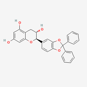 molecular formula C₂₈H₂₂O₆ B1663317 Bencianol CAS No. 85443-48-7