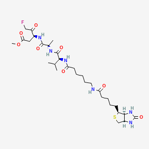 molecular formula C₃₀H₄₉FN₆O₈S B1663319 Biotin-VAD-FMK CAS No. 1135688-15-1