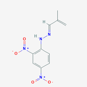 molecular formula C10H10N4O4 B166332 Methacrolein-2,4-DNPH CAS No. 5077-73-6
