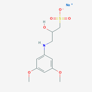 molecular formula C₁₁H₁₆NNaO₆S B1663328 N-(2-Hydroxy-3-sulfopropyl)-3,5-dimethoxyaniline sodium salt CAS No. 82692-88-4