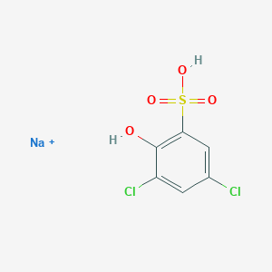 molecular formula C₆H₃Cl₂NaO₄S B1663329 Sodium 3,5-dichloro-2-hydroxybenzenesulfonate CAS No. 54970-72-8