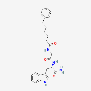 L-Tryptophanamide, N-(1-oxo-6-phenylhexyl)glycyl-