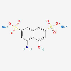 molecular formula C10H7NNa2O7S2 B1663350 2,7-萘二磺酸，4-氨基-5-羟基-，二钠盐 CAS No. 3963-80-2