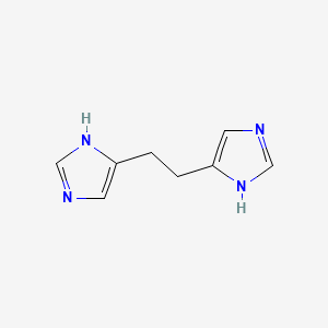 molecular formula C8H10N4 B1663353 5-[2-(1H-imidazol-5-yl)ethyl]-1H-imidazole CAS No. 147596-31-4