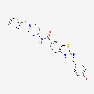 molecular formula C28H25FN4OS B1663354 E235 CAS No. 891894-69-2