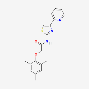 N-[4-(pyridin-2-yl)-1,3-thiazol-2-yl]-2-(2,4,6-trimethylphenoxy)acetamide
