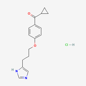 molecular formula C16H19ClN2O2 B1663369 Ciproxifan hydrochloride CAS No. 1049741-81-2