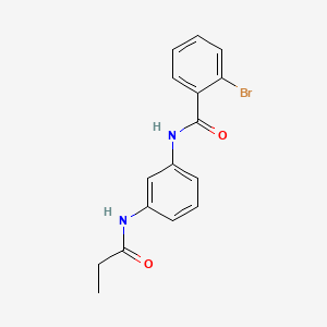 molecular formula C16H15BrN2O2 B1663370 2-bromo-N-[3-(propanoylamino)phenyl]benzamide CAS No. 423740-83-4