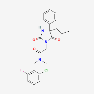 molecular formula C22H23ClFN3O3 B1663373 Rtt109 inhibitor 1 