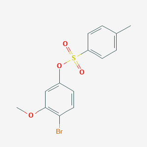 molecular formula C14H13BrO4S B166338 4-Bromo-3-methoxyphenyl 4-methylbenzenesulfonate CAS No. 137396-01-1