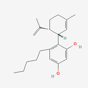 molecular formula C21H30O2 B1663393 Resorcinol, 4-p-mentha-1,8-dien-3-yl-5-pentyl- CAS No. 78216-32-7