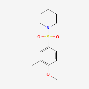 molecular formula C13H19NO3S B1663394 1-((4-Methoxy-3-methylphenyl)sulfonyl)piperidine CAS No. 457961-34-1