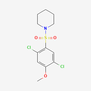 molecular formula C12H15Cl2NO3S B1663395 1-(2,5-Dichloro-4-methoxyphenyl)sulfonylpiperidine CAS No. 433690-62-1