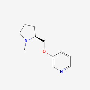 molecular formula C11H16N2O B1663397 Pyridine, 3-[[(2S)-1-methyl-2-pyrrolidinyl]methoxy]- CAS No. 161416-43-9