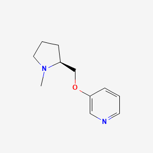 molecular formula C11H16N2O B1663397 3-((S)-1-Methyl-pyrrolidin-2-ylmethoxy)-pyridine CAS No. 161416-43-9